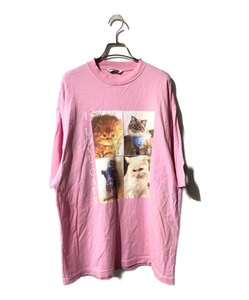 BALENCIAGA（バレンシアガ）BALENCIAGA (バレンシアガ) I LOVE CATS T-SHIRT ピンク サイズ:XSの古着・服飾アイテム