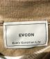 中古・古着 EVCON (エビコン) COFFEE DYED L/S T-SHIRT ネイビー×ブラウン サイズ:Ⅿ：3980円