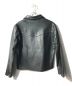 Number One Leather by REDMOON (ナンバーワンレザーバイレッドルーム) プルオーバーレザーシャツジャケット ブラック サイズ:38：8800円