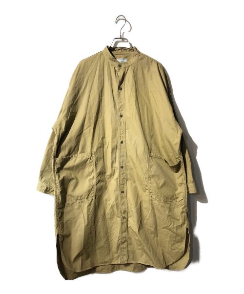 D.M.G（ディーエムジー）D.M.G (ディーエムジー) バットダイポプリン オーバーシャツ ベージュ サイズ:2の古着・服飾アイテム