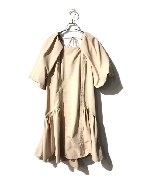 furfur（ファーファー）FURFUR (ファーファー) ペタルドレス ベージュ サイズ:FREEの古着・服飾アイテム