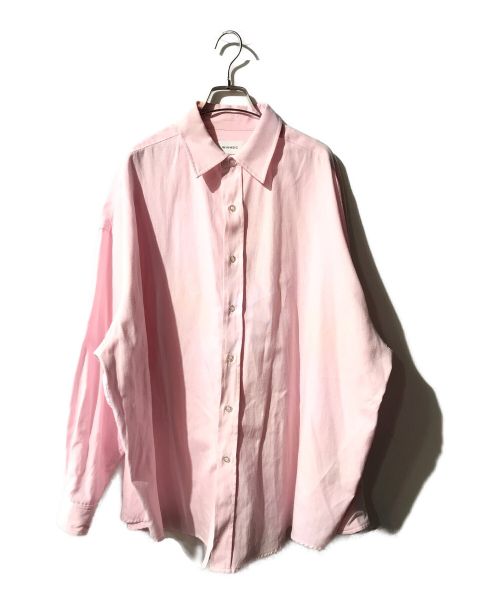 WHIMSIC（ウィムジック）WHIMSIC (ウィムジック) OVER SIZED REGULAR COLLAR SHIRT ピンク サイズ:FREEの古着・服飾アイテム