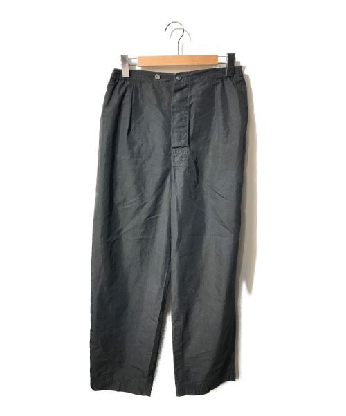 HERILL（ヘリル）HERILL (ヘリル) Cotton Silk Easy Pants ブラック サイズ:Ⅿの古着・服飾アイテム