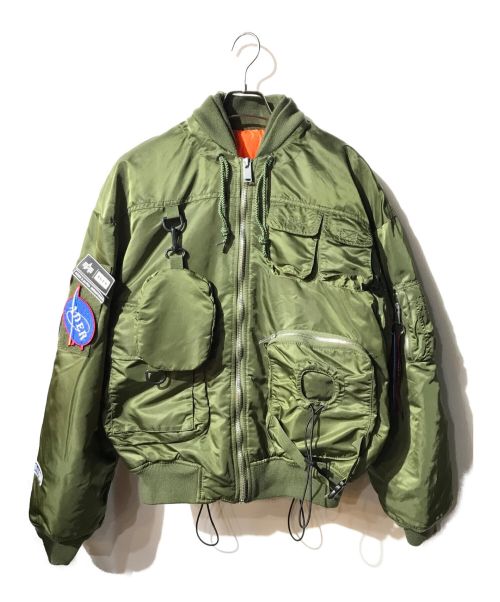 ADER error（アーダーエラー）ADER error (アーダーエラー) ALPHA (アルファ) コラボＭＡ-1ジャケット カーキ サイズ:FREEの古着・服飾アイテム