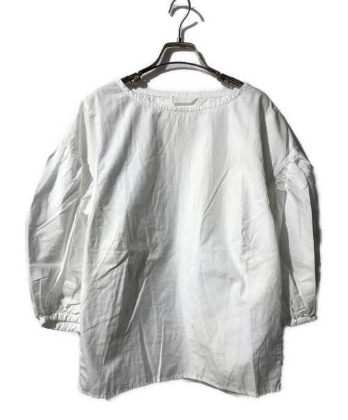 homspun（ホームスパン）homspun (ホームスパン) パフスリーブブラウス ホワイト サイズ:FREE 未使用品の古着・服飾アイテム