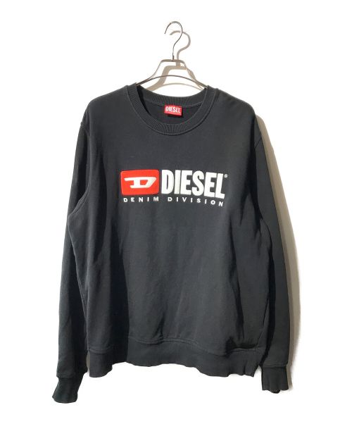 DIESEL（ディーゼル）DIESEL (ディーゼル) ロゴスウェット ブラック サイズ:XXLの古着・服飾アイテム