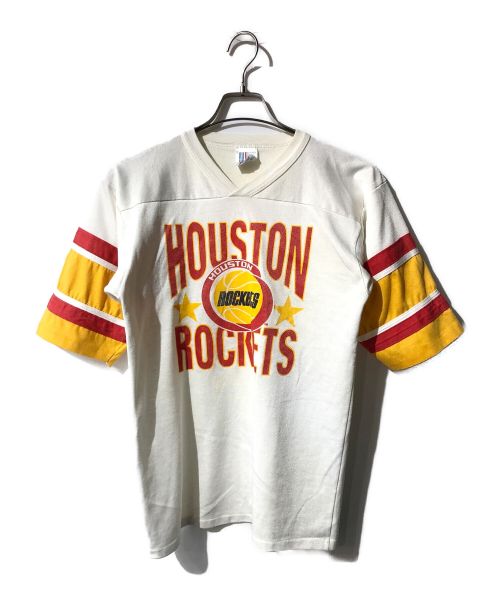 USED（ユーズド）USED (ユーズド) houston rockets  Tシャツ ホワイト×レッド サイズ:XLの古着・服飾アイテム