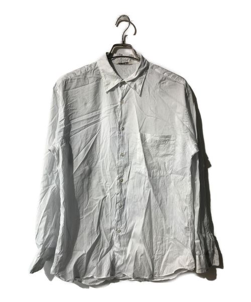 AURALEE（オーラリー）AURALEE (オーラリー) FINX SILK STRIPE SHIRTS ホワイト サイズ:4の古着・服飾アイテム