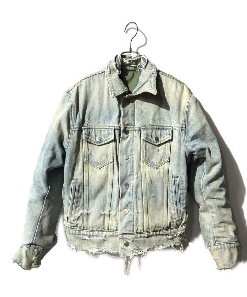 AMIRI（アミリ）AMIRI (アミリ) リバーシブルボンバージャケット カーキ×ブルー サイズ:XSの古着・服飾アイテム