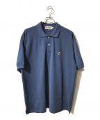 A BATHING APEアベイシングエイプ）の古着「APE HEAD ONE POINT RELAXED FIT POLO/ポロシャツ」｜ネイビー