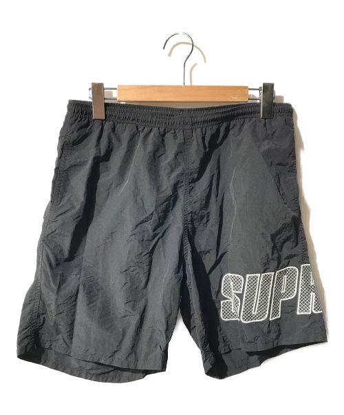 SUPREME（シュプリーム）Supreme (シュプリーム) LOGO APPLIQUE WATER SHORT ブラック サイズ:Mの古着・服飾アイテム