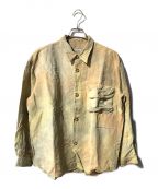 EMPORIO ARMANIエンポリオアルマーニ）の古着「リネン混シャツ」｜ブラウン