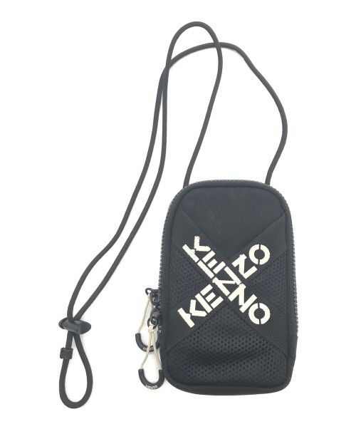 KENZO（ケンゾー）KENZO (ケンゾー) SPORT CROSSBODY PHONE HOLDER ON STRAP/ショルダーバッグ ブラックの古着・服飾アイテム
