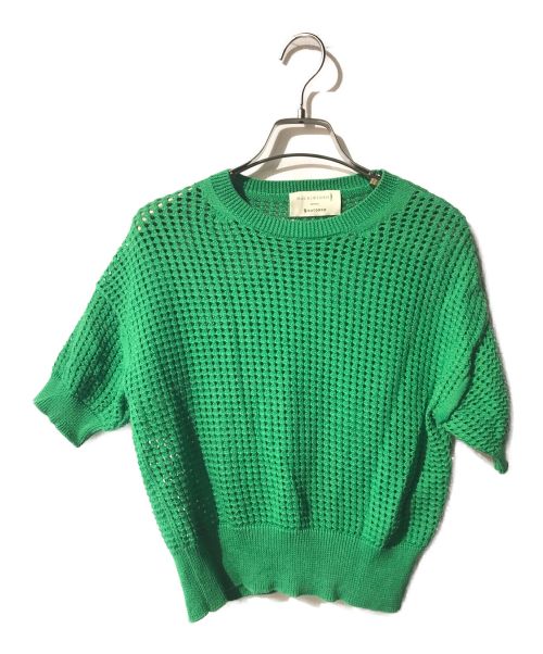 MACKINTOSH（マッキントッシュ）MACKINTOSH (マッキントッシュ) BATONER (バトナ―) M×B 014 REPLAY GREEN/透かし編みニット グリーン サイズ:6の古着・服飾アイテム