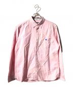 BURBERRY BLACK LABELバーバリーブラックレーベル）の古着「ボタンダウンシャツ」｜ピンク