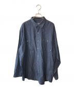 Patagoniaパタゴニア）の古着「L/S Pima Cotton Shirt」｜ネイビー