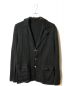 lucien pellat-finet（ルシアン・ペラフィネ）の古着「スカル刺繍ニットジャケット」｜ブラック
