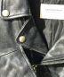 中古・古着 beautiful people (ビューティフルピープル) shrink leather riders jacket/シュリンクレザーライダースジャケット ブラック サイズ:140：11000円