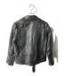 beautiful people (ビューティフルピープル) shrink leather riders jacket/シュリンクレザーライダースジャケット ブラック サイズ:140：11000円