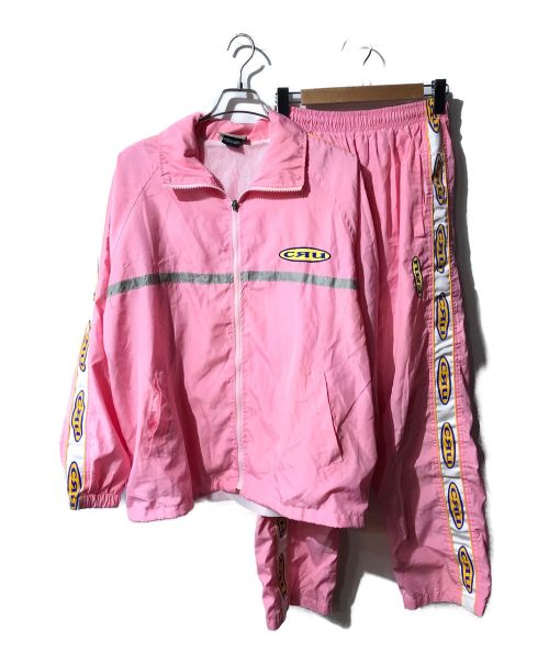 CRU（クルー）CRU (クルー) セットアップジャージ ピンク サイズ:Mの古着・服飾アイテム