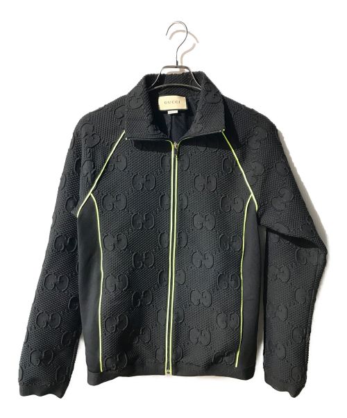 GUCCI（グッチ）GUCCI (グッチ) GGストレッチジャージー ネオプレン ジップジャケット ブラック サイズ:Mの古着・服飾アイテム