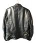 VANSON (バンソン) シングルライダースジャケット ブラック サイズ:40：49800円