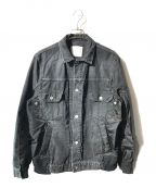 sacaiサカイ）の古着「Denim x MA-1 Jacket/ジャケット」｜ブラック