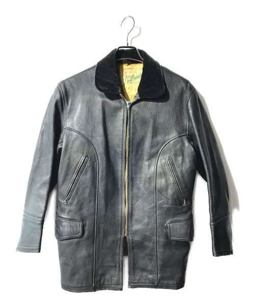 USED（ユーズド）used (ユーズド) レザージャケット ブラック サイズ:40の古着・服飾アイテム