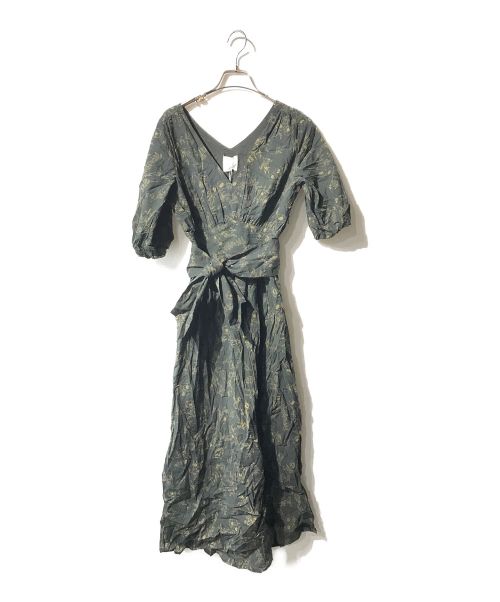 Ameri（アメリ）AMERI (アメリ) キャロラインレトロドレス グリーン サイズ:FREE 未使用品の古着・服飾アイテム