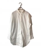Nobleノーブル）の古着「100/2イージーケアオーバーコクーンシャツ」｜ホワイト