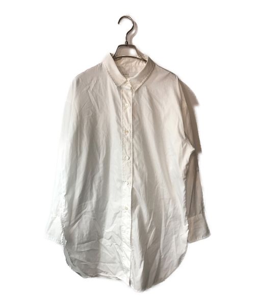 Noble（ノーブル）Noble (ノーブル) 100/2イージーケアオーバーコクーンシャツ ホワイト サイズ:FREEの古着・服飾アイテム