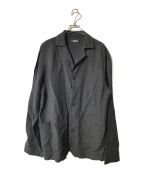 LOLOロロ）の古着「開襟シャツ」｜ブラック
