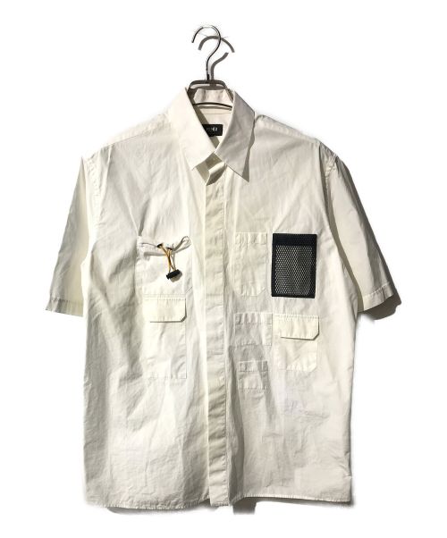 FENDI（フェンディ）FENDI (フェンディ) マルチポケットシャツ ホワイト サイズ:39の古着・服飾アイテム