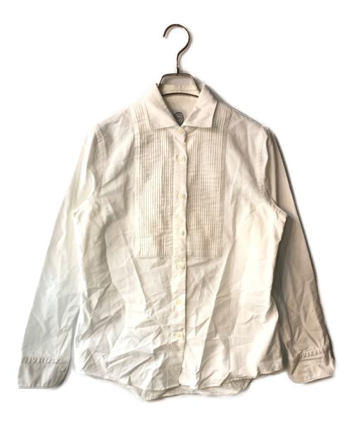BOLZONELLA（ボルゾネッラ）bolzonella (ボルゾネッラ) ピンタックシャツ ホワイト サイズ:40の古着・服飾アイテム