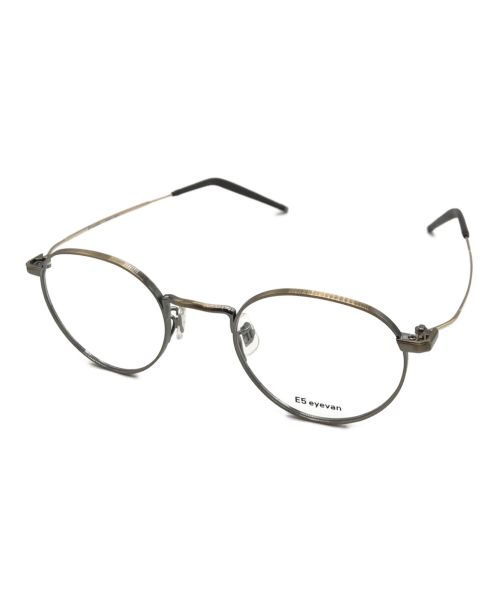E5 eyevan（イーファイブ アイヴァン）E5 eyevan (イーファイブ アイヴァン) 眼鏡 / M10 シルバー サイズ:47□21　154の古着・服飾アイテム