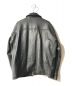 HARE (ハレ) シングルシープレザーライダースジャケット ブラック サイズ:L：9800円