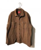 SUPREMEシュプリーム）の古着「brushed flannel twill shirt」｜ブラウン