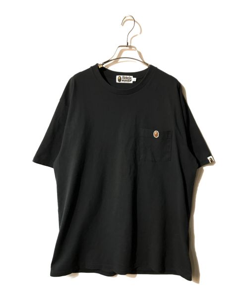 A BATHING APE（アベイシングエイプ）A BATHING APE (アベイシングエイプ) ワンポイントロゴポケットTシャツ ブラック サイズ:2XLの古着・服飾アイテム