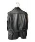 KADOYA (カドヤ) ベルテッドシングルライダースジャケット ブラック サイズ:L：25000円