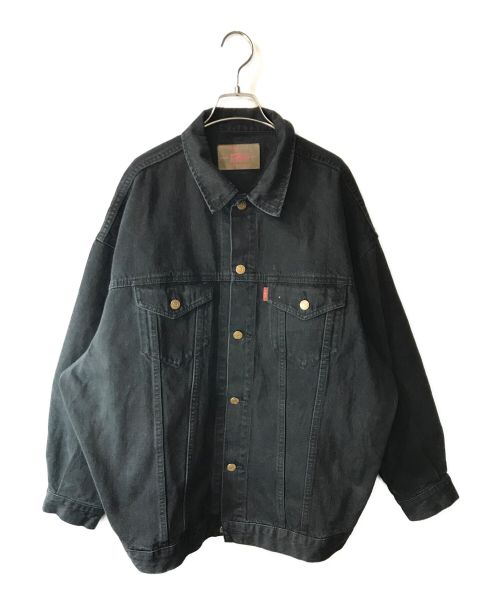 UNGRID（アングリッド）Ungrid (アングリッド) ビッグシルエット デニム ジャケット ブラック サイズ:FREEの古着・服飾アイテム