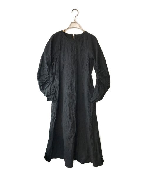IENA（イエナ）IENA (イエナ) アームギャザーワンピース ブラック サイズ:38の古着・服飾アイテム