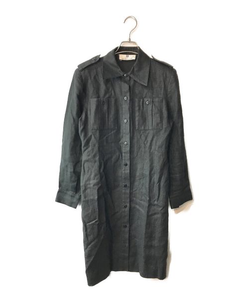 GIVENCHY（ジバンシィ）GIVENCHY (ジバンシィ) リネンワンピース ブラック サイズ:38の古着・服飾アイテム