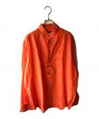GIORGIO ARMANIジョルジョアルマーニ）の古着「バンドカラーシャツ」｜オレンジ