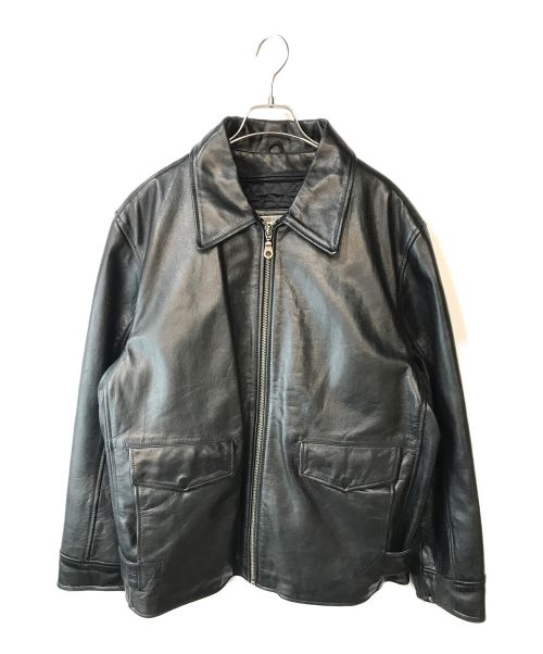 wilsons leather（ウィルソンズレザー）wilsons leather (ウィルソンズレザー) レザージャケット ブラック サイズ:Lの古着・服飾アイテム