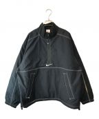 NIKEナイキ）の古着「Ripstop Black Half-Zip Jacket」｜ブラック