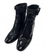 Salvatore Ferragamo (サルヴァトーレ フェラガモ) パテントブーツ ブラック サイズ:7　1/2