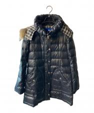 BURBERRY BLUE LABEL (バーバリーロンドンブルーレーベル) ダウンコート ブラック サイズ:40