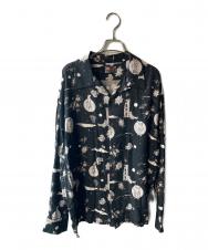 DAN (ダン) Space Aloha Long Shirt ブラック サイズ:L