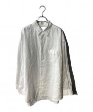 Graphpaper (グラフペーパー) Linen L/S Oversized Regular Collar Shirt リネンシャツ ホワイト サイズ:1