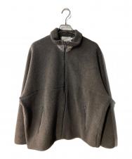 Graphpaper (グラフペーパー) Wool Boa Zip-Up Blouson/ウールボア ジップアップ ブルゾン グレー サイズ:1